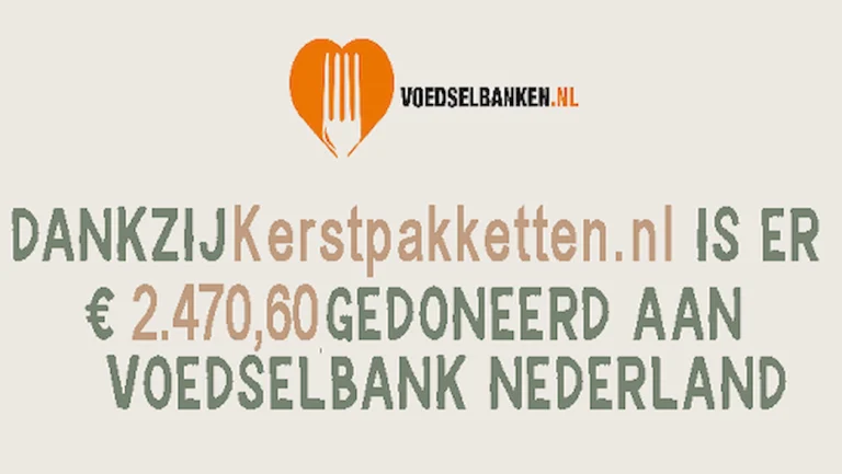 € 2.470,60 gedoneerd aan Voedselbank Nederland