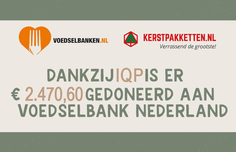 € 2.470,60 gedoneerd aan voedselbank Nederland